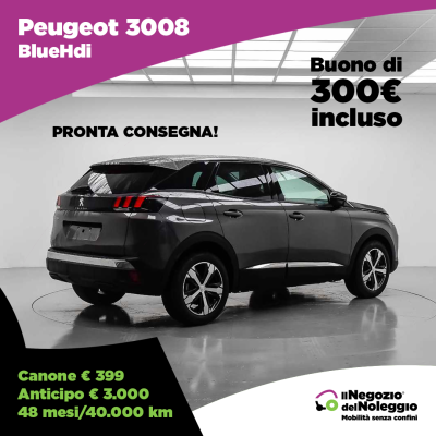 Peugeot 3008 offerta noleggio lungo termine 